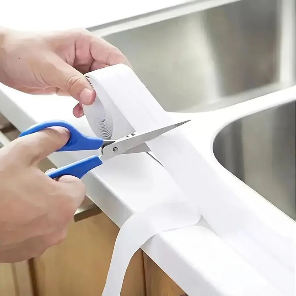 Tira Sellado Baño Impermeable Ducha Calafateo Cinta Adhesiva 2