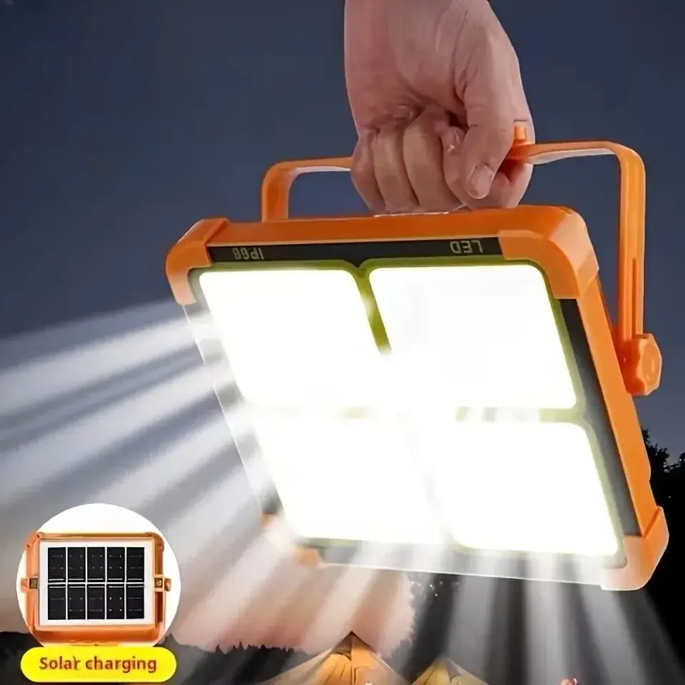 Lámpara Solar Led Recargable Para Camping Y Emergencias 3