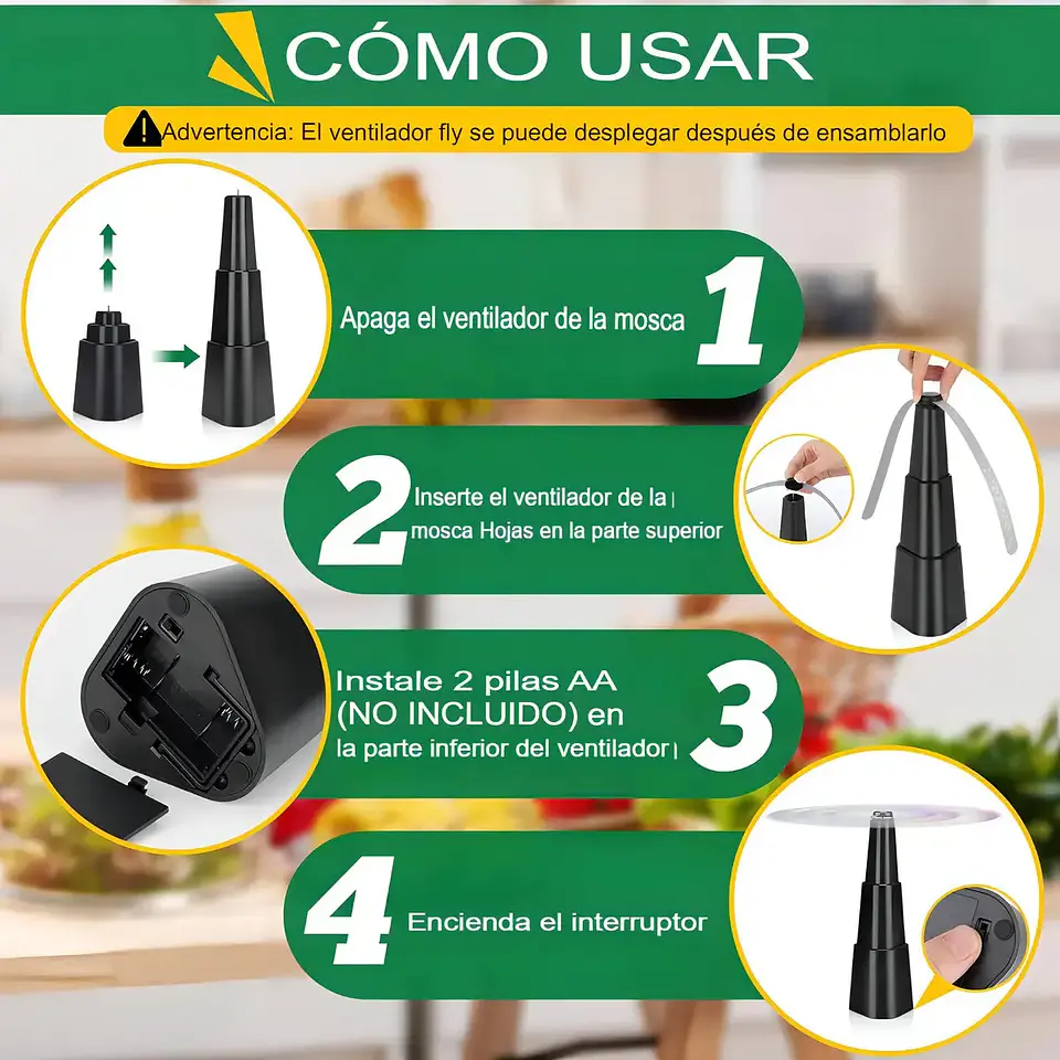 Ventiladores Repelentes para Moscas - Portátiles y Silenciosos 4