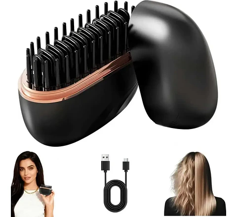 Mini Plancha De Pelo, Peine Alisador De Pelo Usb 
