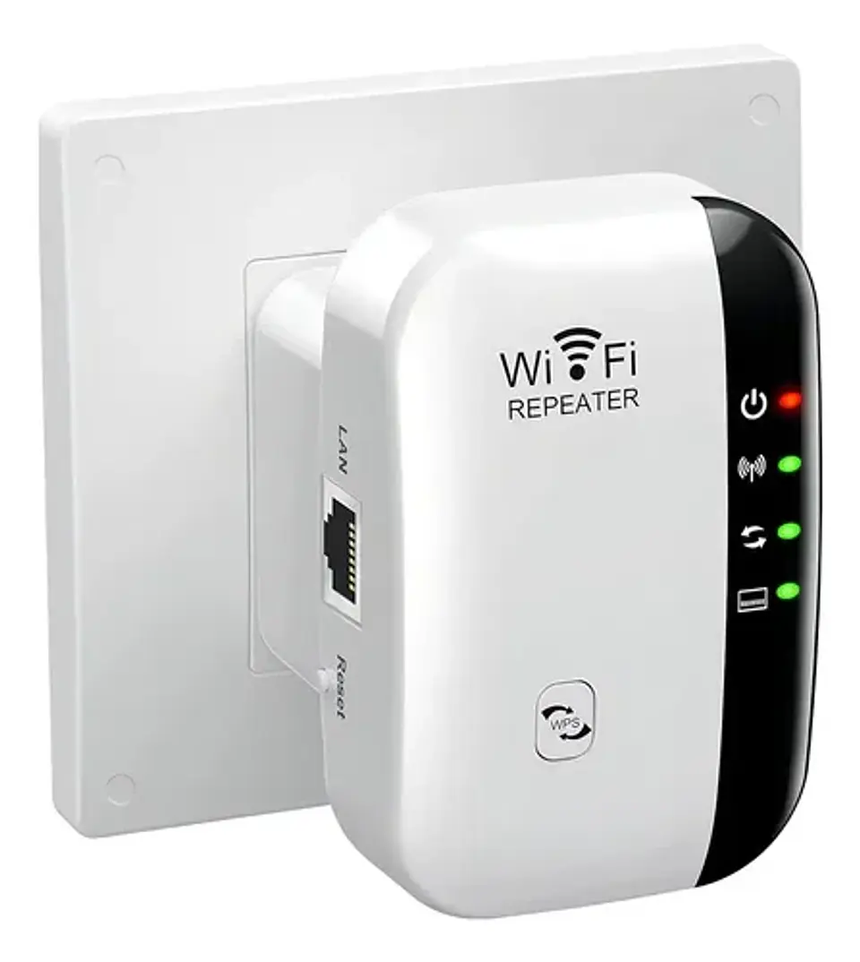 Repetidor Amplificador Wifi Señal 300 Mbps 2.4g Color Blanco 1