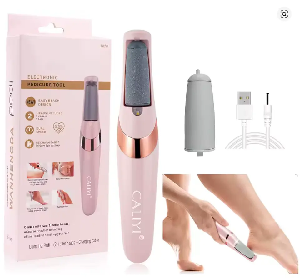 Exfoliadores y limas electrónicas para manicura y pedicura Electric Pedi Removedor Dureza 1