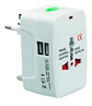 Adaptador Enchufe Universal Para Viajes Con 2 Puertos Usb - Miniatura 4