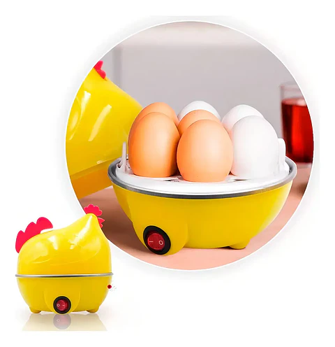 Gallina Cocedora De Huevos Al Vapor 7 Unidades Color Amarill