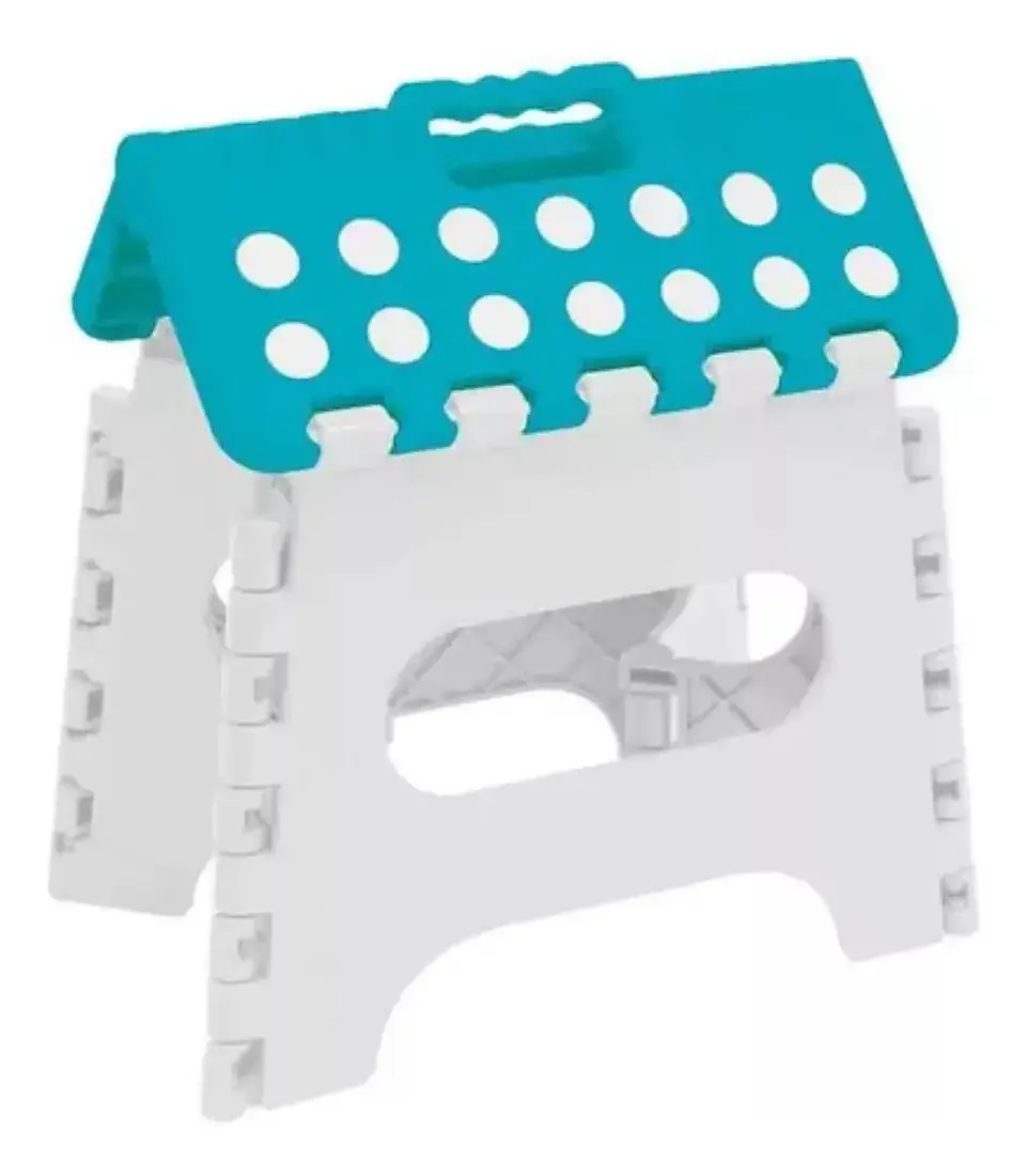 Taburete Plegable MTM Celeste 100 KgAntideslizante Multifuncional 2