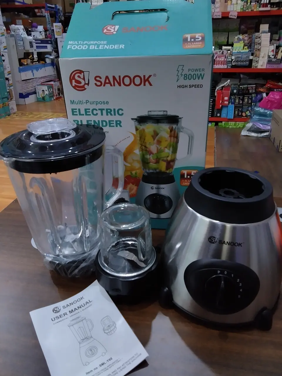 Licuadora 2 en 1 Eletric Blender 1.5 litros  1