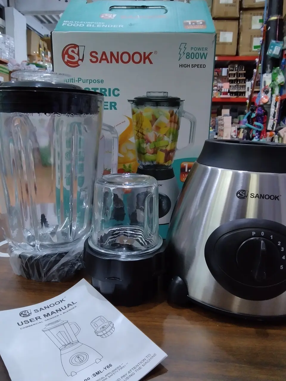 Licuadora 2 en 1 Eletric Blender 1.5 litros  2