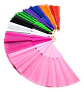 Abanico Plástico Liso Colores Surtidos 12 Unidades Multiuso - Miniatura 1