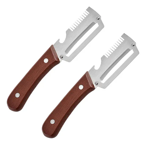 Pelador De Frutas Y Verduras Acero Inoxidable Multifuncional Cuchillos X2