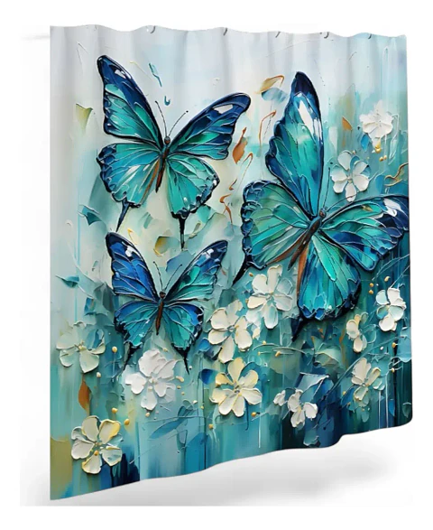 Juego De Baño Set De 4 Piezas Alfombras Cortinas Accesorios