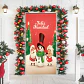 Funda Navidad Para Puerta Decoración Varios Modelos - Miniatura 3