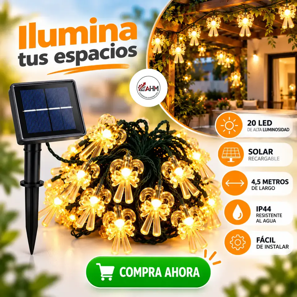 Luces Solares Led Cálidas Bastones Decorativos Para Jardines 2