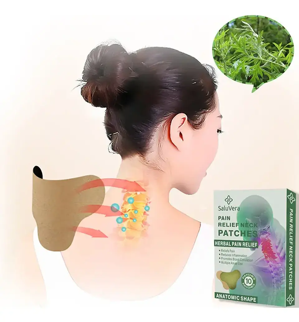 10 Parches Para Dolor Cervical / Muscular. Forma Anatomica 2