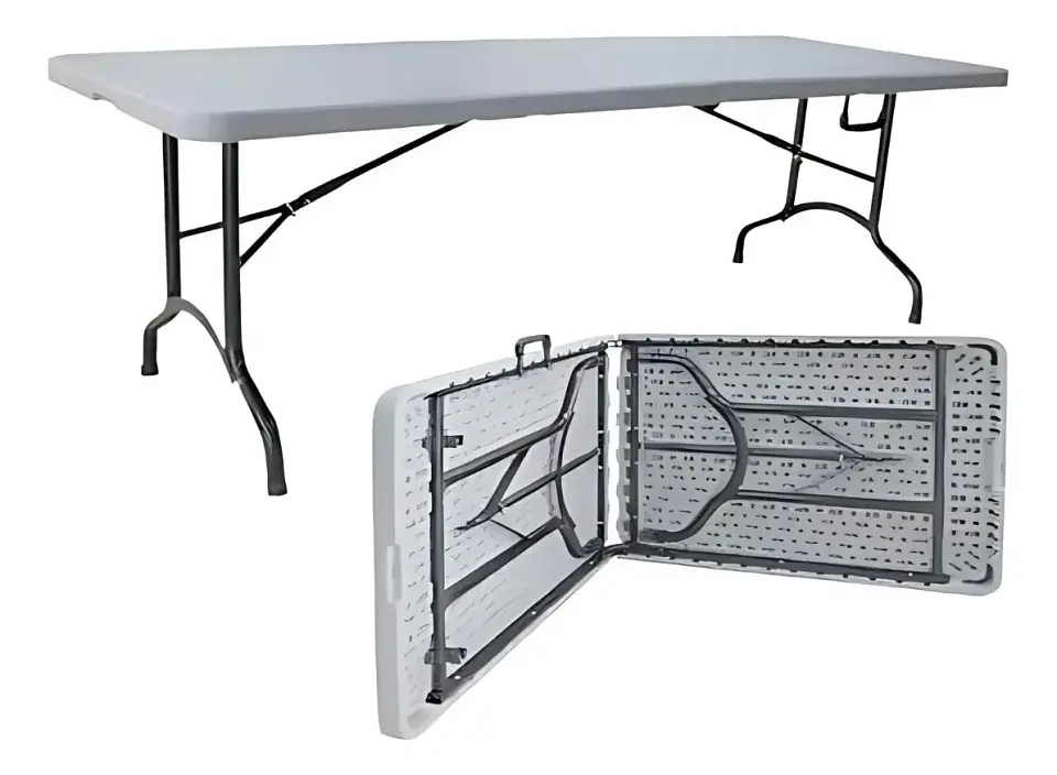 Mesa Plegable Blanca 180 Cm 3