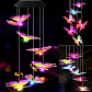 Campana de Viento Solar LED Mariposa Multicolor para Jardín - Miniatura 1