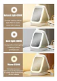 Cosmetiquero Organizador Portátil Con Espejo Y Luz Led Mini - Miniatura 4