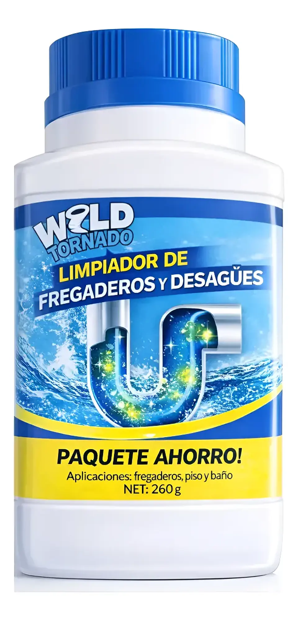Limpiador De Drenaje Wild Tornado Destapador Fregadero 216gr 1