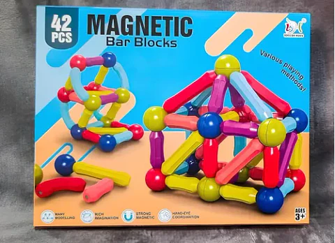 Juego De Bloques Magnéticos 48 Piezas
