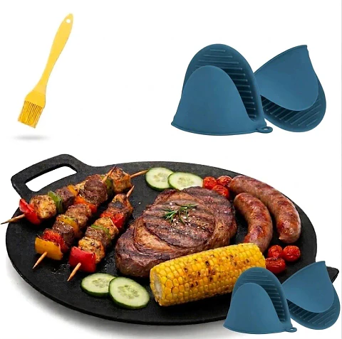 Sartén Plancha Budare Para Asar Redondo Antiadherente 38 Cm