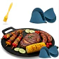 Sartén Plancha Budare Para Asar Redondo Antiadherente 38 Cm - Miniatura 1