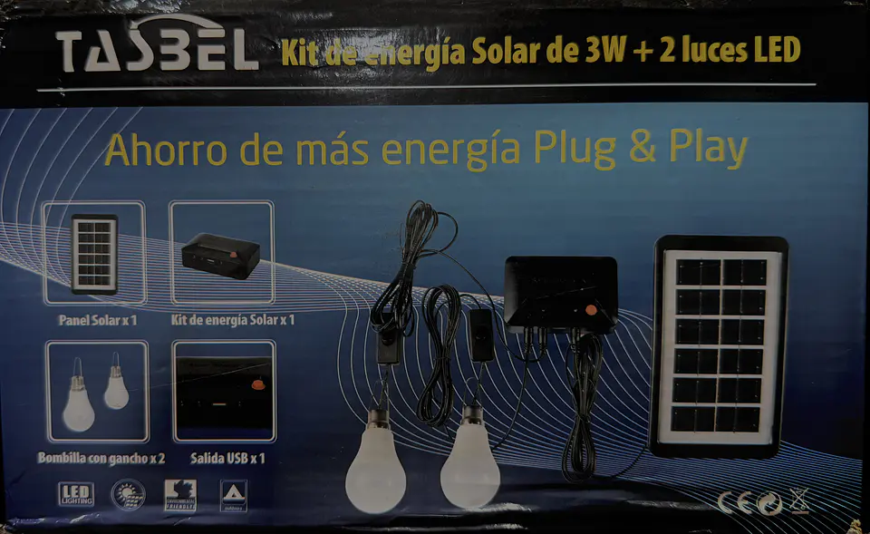 Kit de Energía Solar de 3W 1