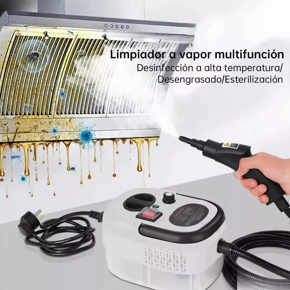 Limpiador A Vapor Portátil De 2500 W Multifuncional 1.2l 4