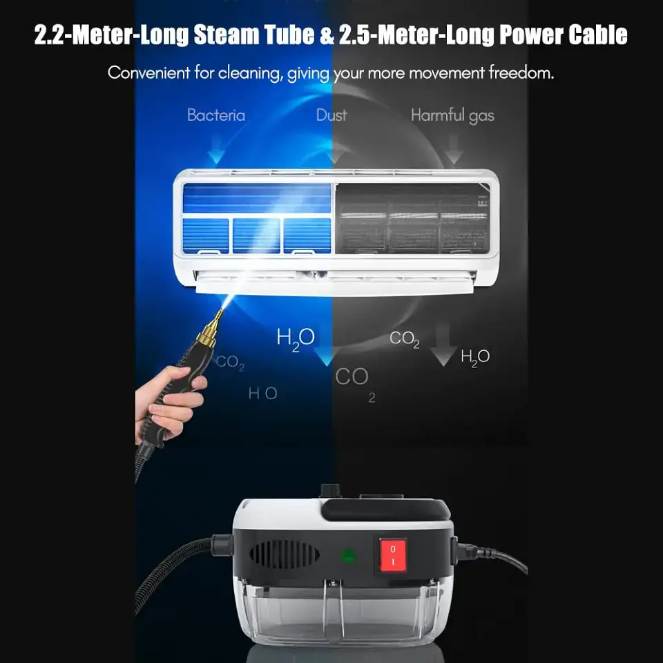 Limpiador De Vapor A Presión De Alta Temperatura De 2500w 3