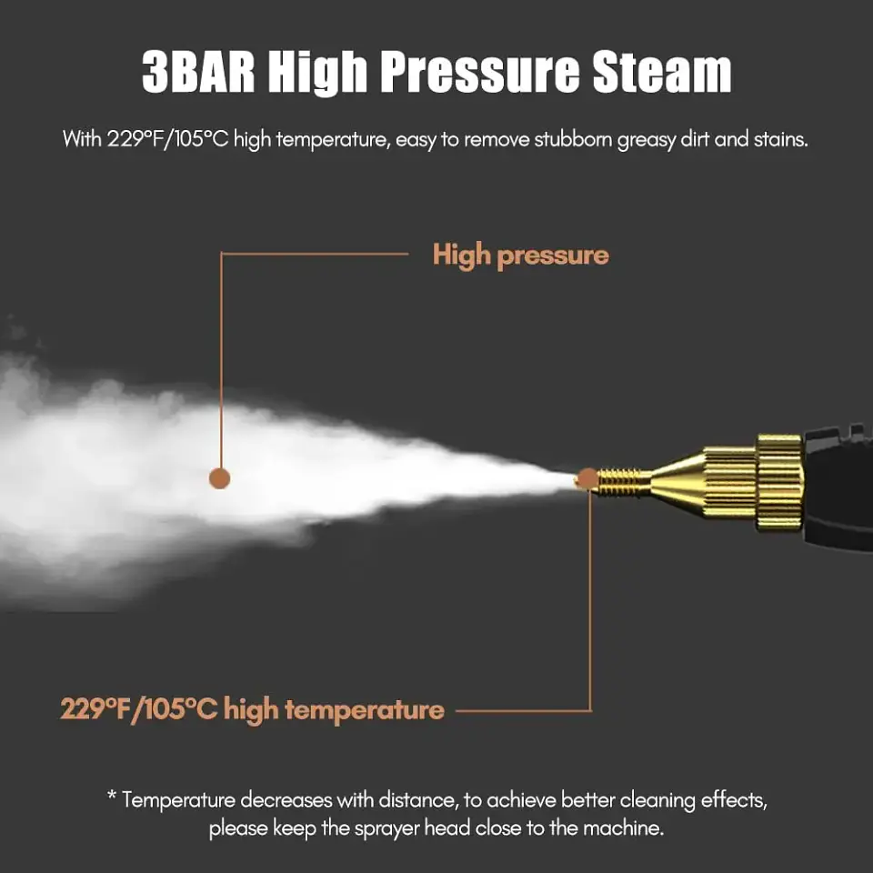 Limpiador De Vapor A Presión De Alta Temperatura De 2500w 5