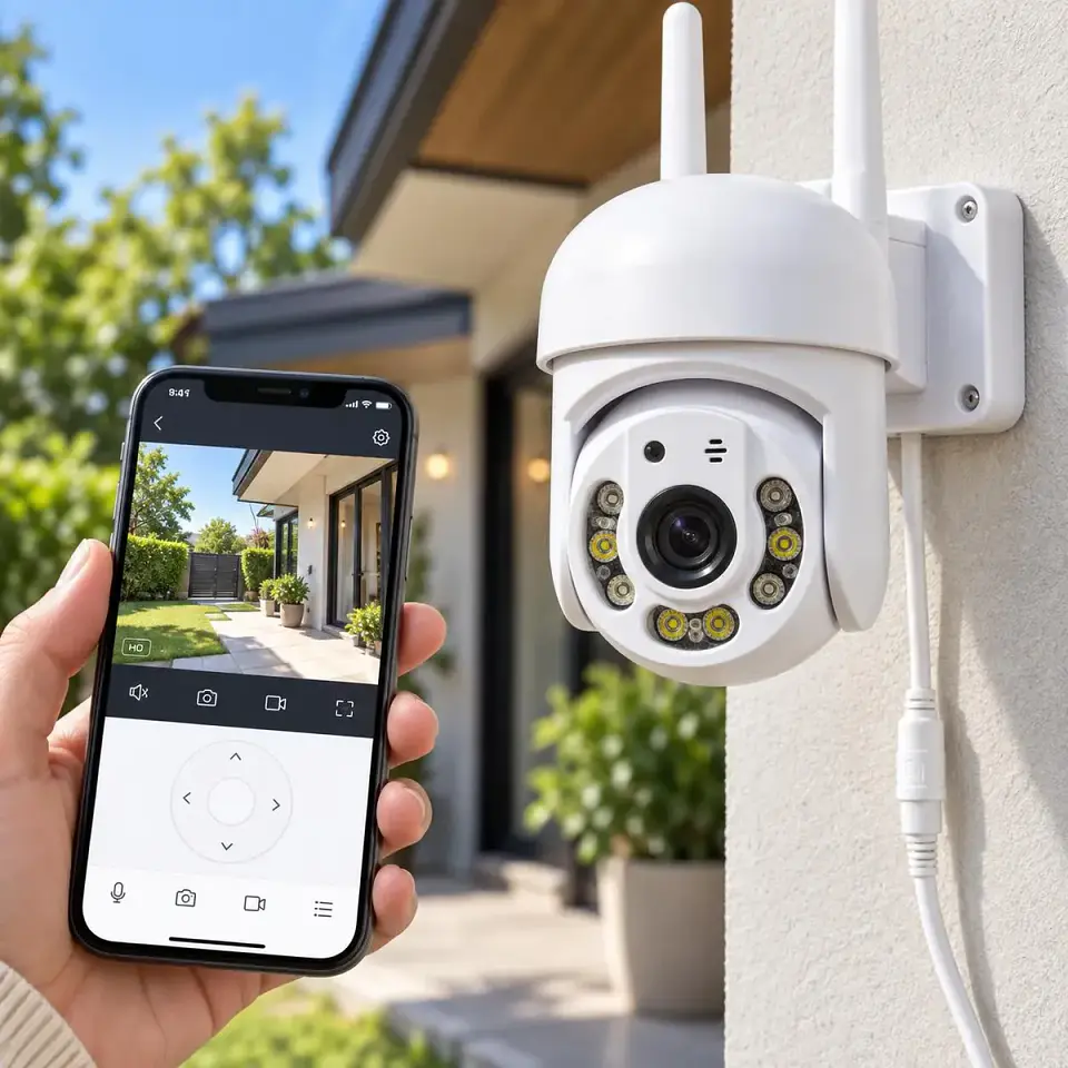 Cámara Exterior Seguridad Wifi Ptz Yoosee Con Visión Nocturn 4
