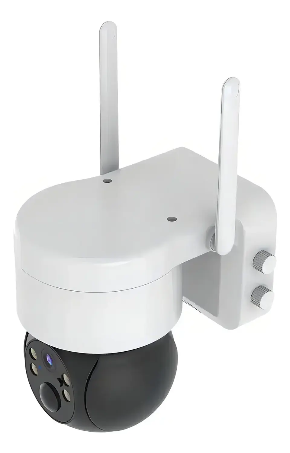 Cámara Qp Solar Para Exteriores Ip 1080 Inalámbrica 360 Color Blanco 2