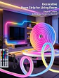 Tira de Luz Led Neón Rgb Bluetooth 5 M Con Control Y App Brillo - Miniatura 1