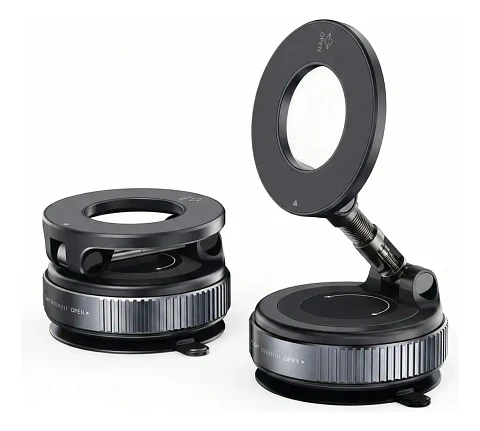 Vacum Soporte Celular Kolke Magnetico Ventosa Al Vacio Multiángulo Negro