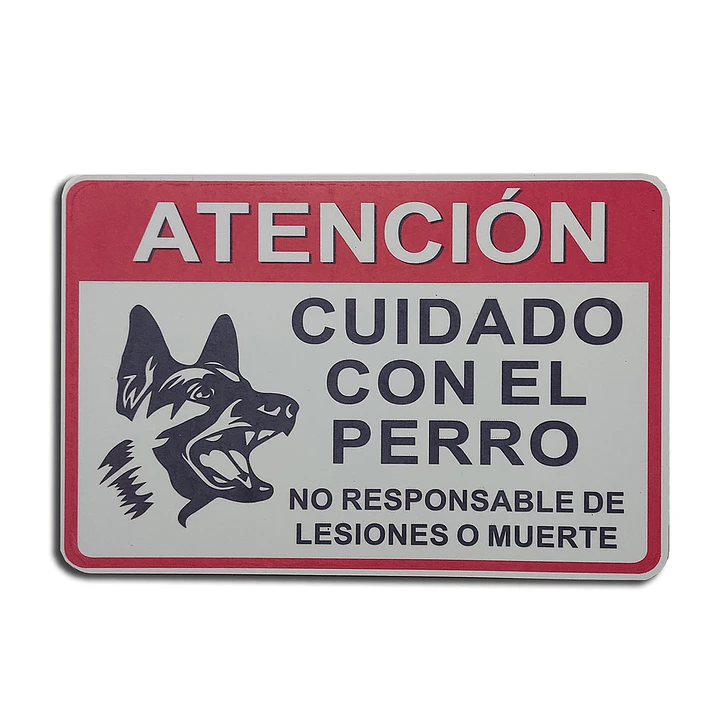 Letrero Cuidado con el Perro 1
