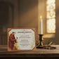 Placa de Agradecimiento a Santos - Miniatura 4
