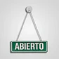 Letrero Colgante Abierto Cerrado Con Ventosa Y Cadena - Miniatura 3