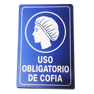 Señalética Uso Obligatorio de Cofia