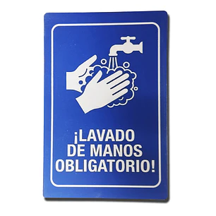Señalética Lavado de Manos Obligatorio