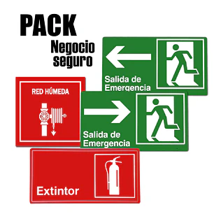 PACK SEÑALÉTICAS DE SEGURIDAD – NEGOCIO SEGURO