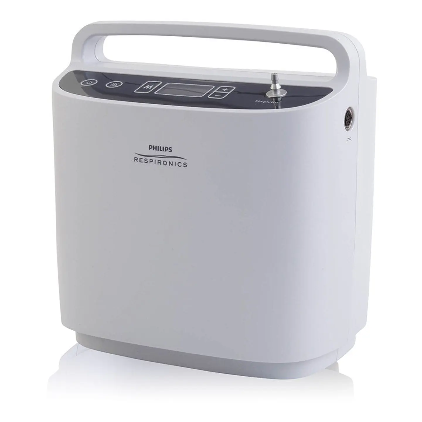 Concentrador de oxigeno portatil Philips Respironics SimplyGo USADO + Medidor de flujo pediátrico Rhythm 3