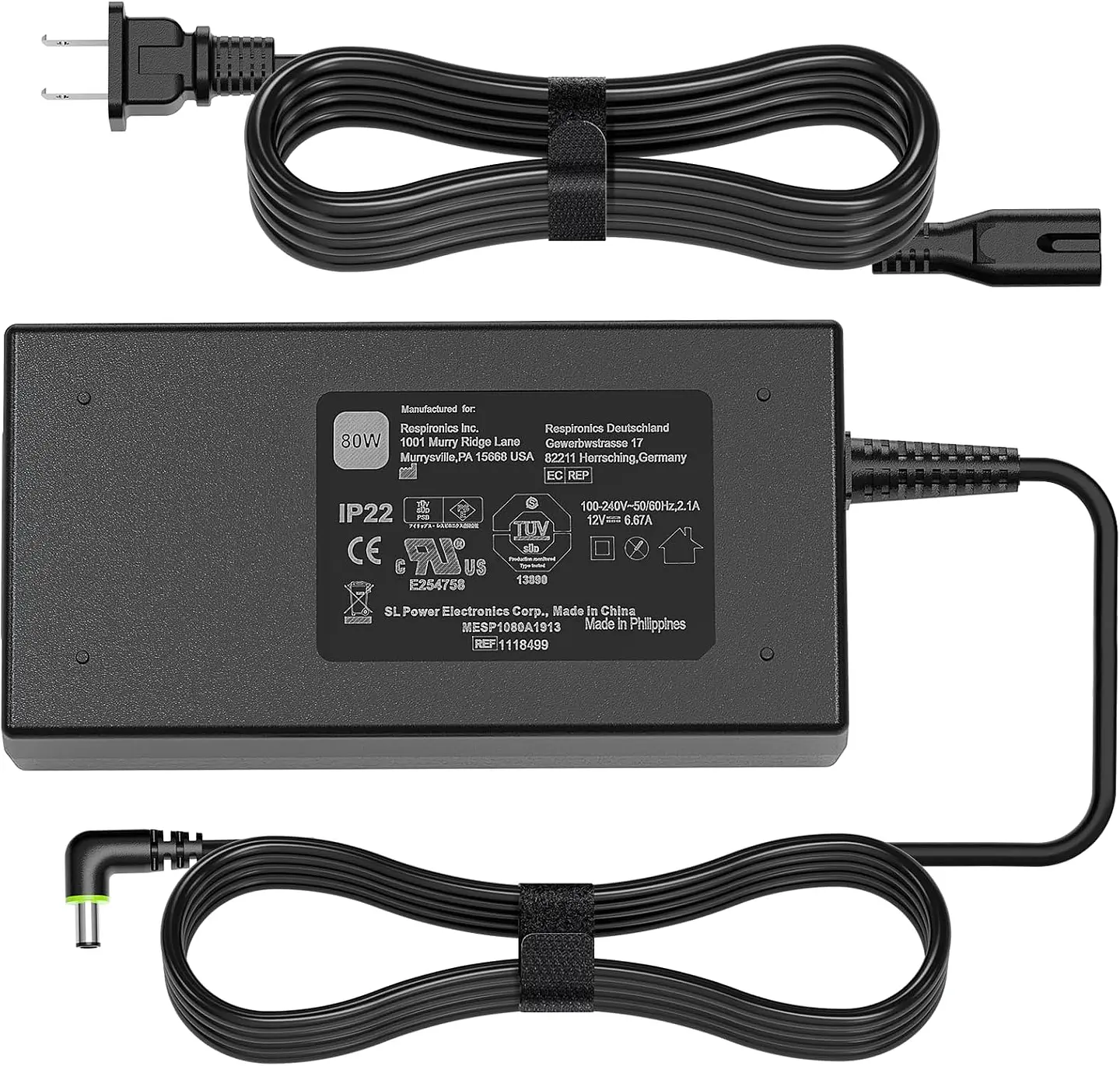 Fuente de alimentación Philips DreamStation - 80W + cable de alimentación para CPAP 2