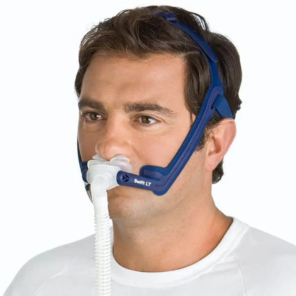 Mascara nasal Resmed Swift LT | CPAP | Almohadillas de doble pared  | Paquete FITPACK  4