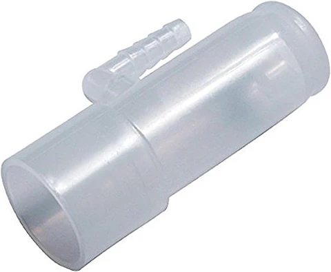 Conector de enriquecimiento del adaptador de oxígeno - Se adapta al modelo de manguera de tubo CPAP.
