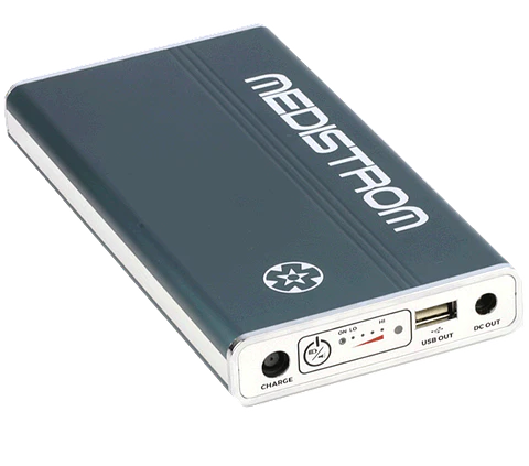 Batería y fuente de alimentación de respaldo Medistrom™ Pilot-24 Lite para dispositivos CPAP/BIPAP de 24 V.