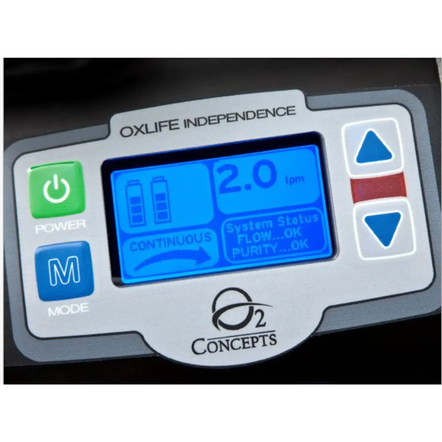 Concentrador de oxígeno portátil Oxlife Independence + Medidor de flujo pediátrico Rhythm  6