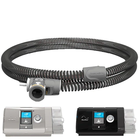 Tubo climatizado CPAP con puerto para oxígeno Para AirSense 10/ AirCurve 10