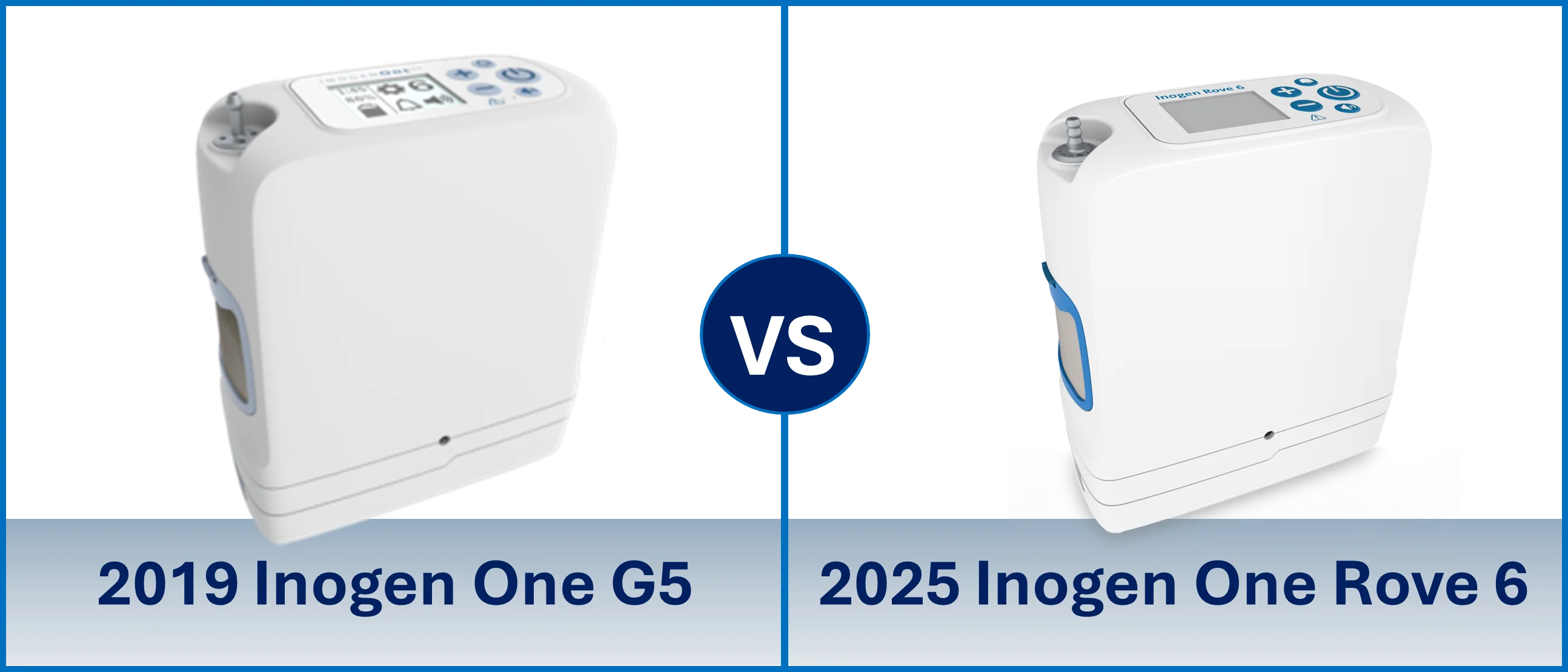 ¿Cuál es la diferencia entre el Inogen One G5 y el Inogen Rove 6?