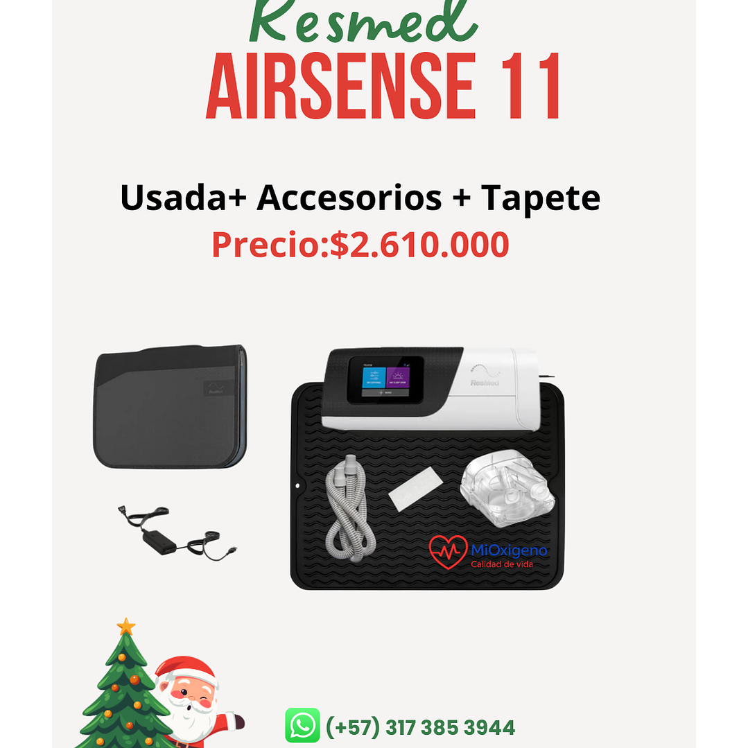 Cpap ResMed AirSense 11 autoset USADA Obsequio! Tapete Cpap 🎁ESPECIAL NAVIDAD 🎄  1