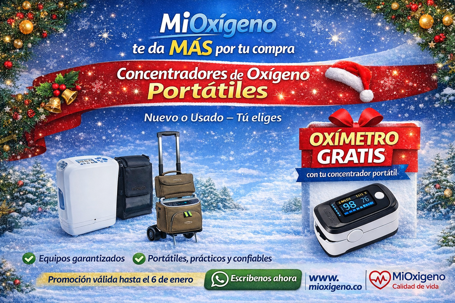 Concentradores de oxígeno portátiles