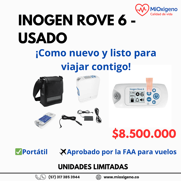  Inogen Rove 6  (Modelo 2025) - USADO 1