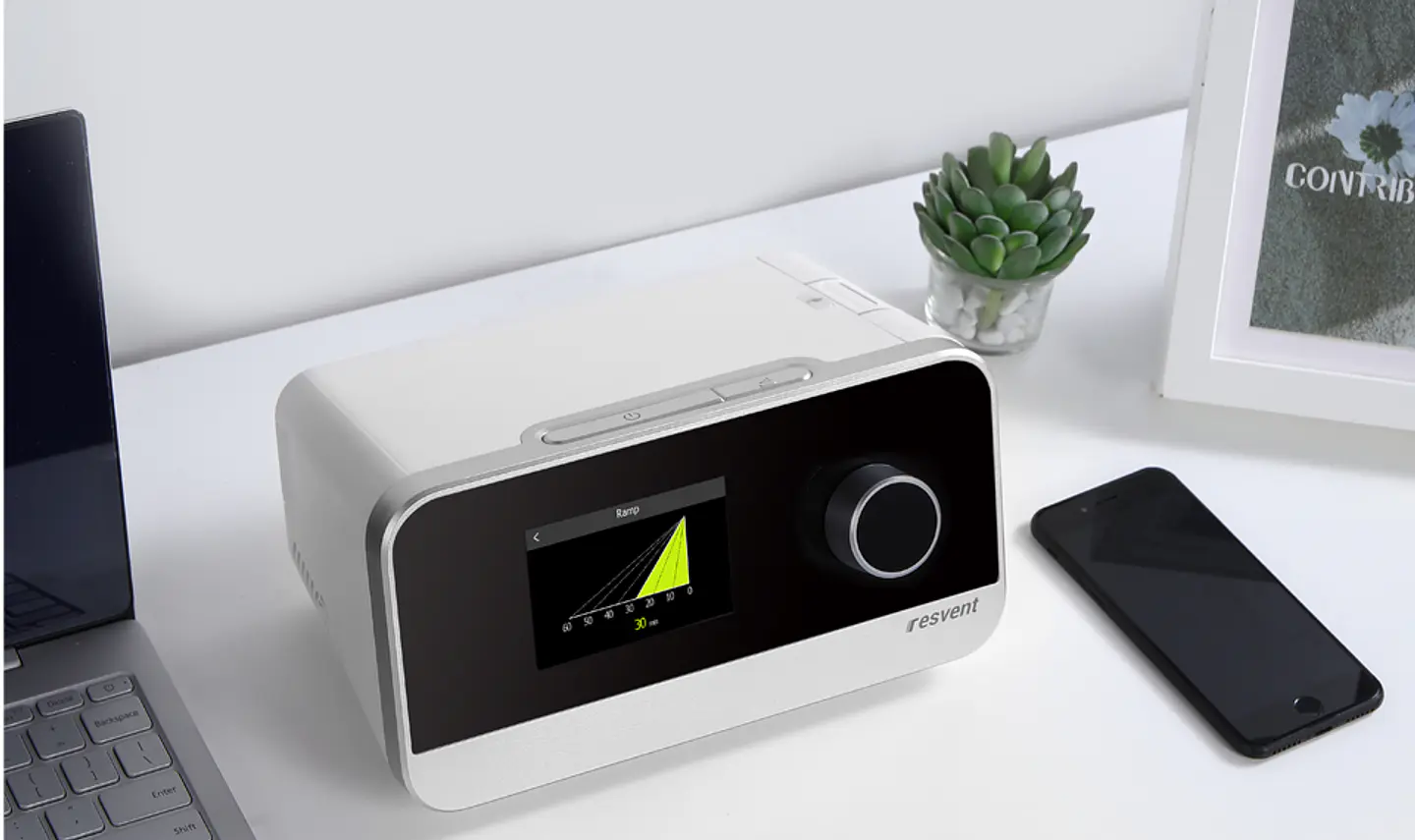 CPAP Resvent iBreeze 20 A usada + 12 Filtros    1